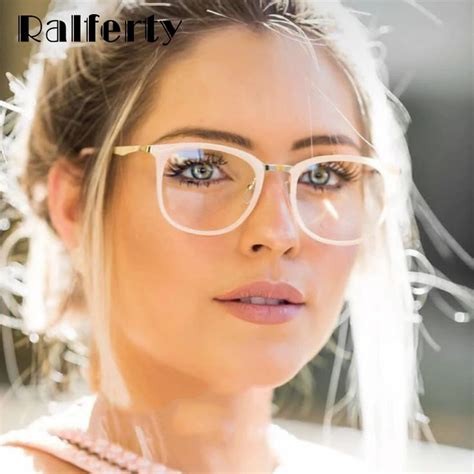 Ralferty Glasses Frame Women Clear Eyeglasses Frames For Glasses F92128 ...