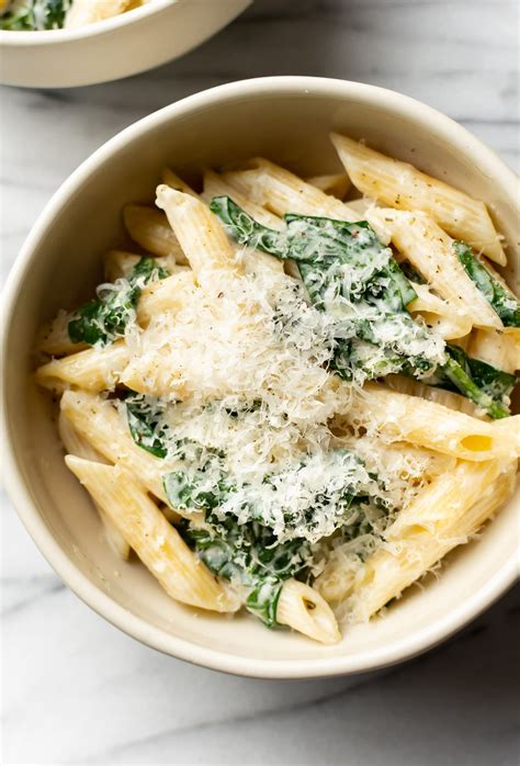 Creamy Spinach Pasta • Salt & Lavender