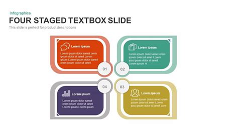 4 Staged Text Box PowerPoint Template and Keynote Slide 4 staged text box powerpoint template ...