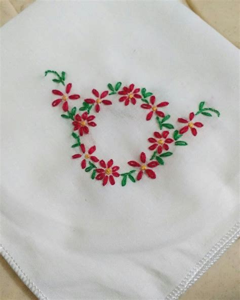 Handkerchief embroidery Handkerchief Embroidery, Basic Embroidery ...