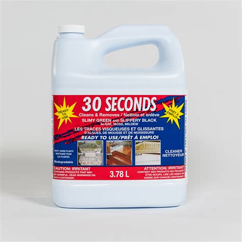 30 Seconds Cleaner - The Premier Outdoor Cleaner.