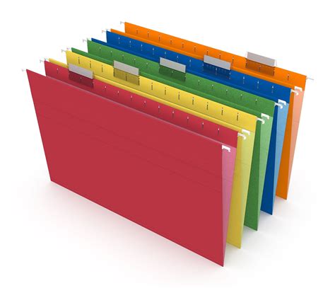 MyOfficeInnovations Hanging File Folders 5-Tab Legal Size Assorted Colors 25/BX 345001 - Walmart ...