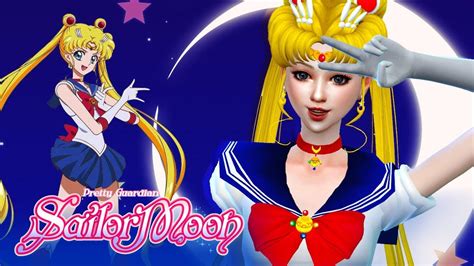 Sailor Moon + Full CC List | Sailor Moon CAS Collab | The Sims 4 - YouTube