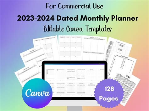 2023-2024 Monthly Planner | Creative Market