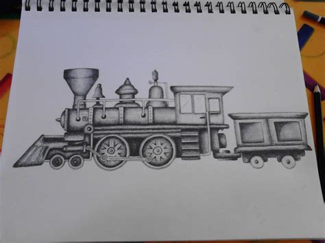 Train Pencil Drawing at GetDrawings | Free download