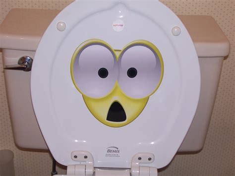 Toilet Shocked Potty Smile Emoji face sticker graphic decal | Etsy