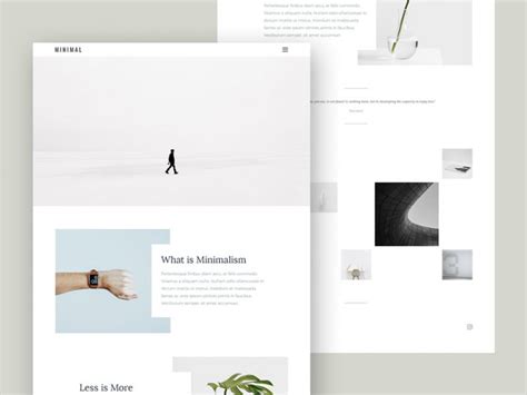 Minimal Portfolio Template Free PSD – Download PSD