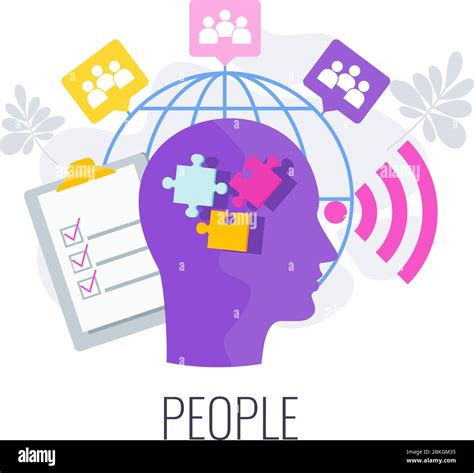 People infographics pictogram. Seven 7 PS marketing mix Stock Vector Image & Art - Alamy