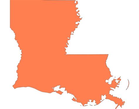 Louisiana State Outline Clipart Png Download Full Siz - vrogue.co