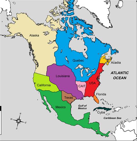 North America after French Victory in Seven Year's War : r/imaginarymaps