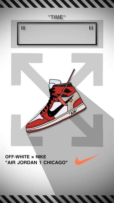 Download Off White Jordan 1 Chicago Wallpaper | Wallpapers.com