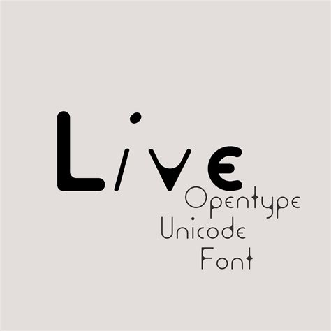 PVF Live #Free Light #Futuristic #Sans-Serif #Rounded #Geometric #Font