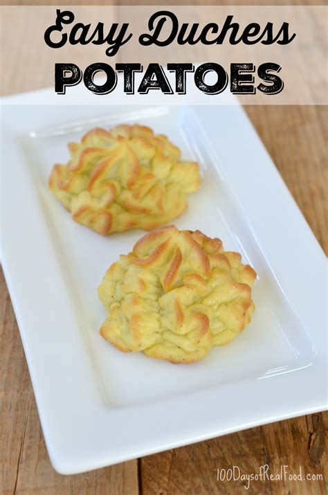 Easy Duchess Potatoes - 100 Days of Real Food