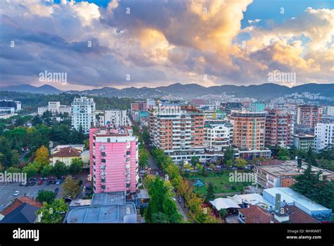 The Colorful Capital City of Albania, Tirana Stock Photo - Alamy