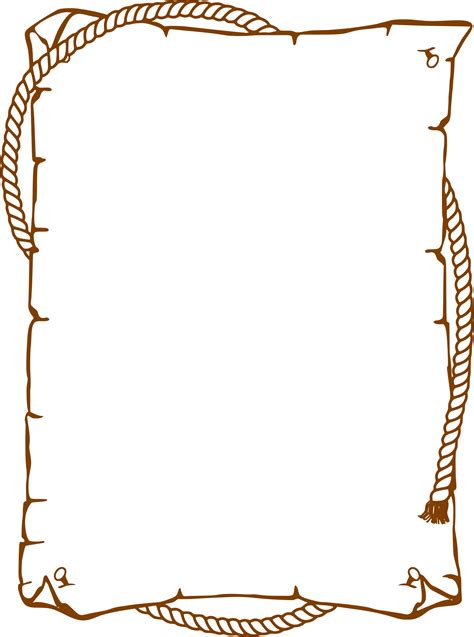 Clipart - Cowboy Rope Border