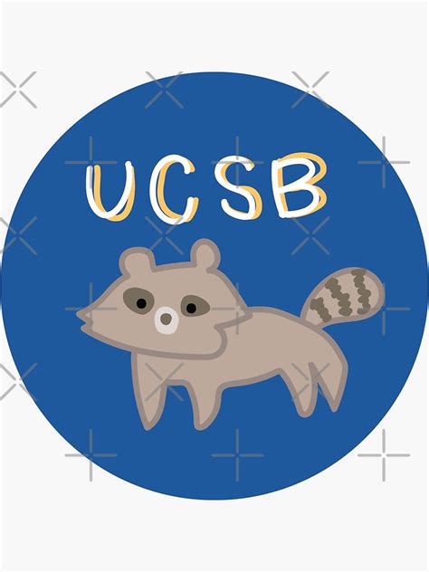 "UCSB Mapache" Sticker for Sale by phantastiqq | Redbubble