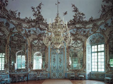 Hall of Mirrors, by François de Cuvilliés, the Amalienburg, Nymphenburg ...