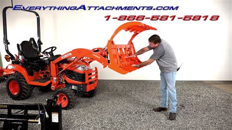 Wicked Root Rake Grapple For Kubota BX Tractors and Subcompact Tractors - YouTube