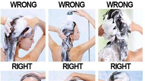 What are the correct way to wash your hair