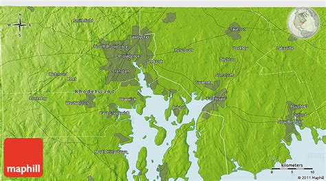 Physical 3D Map of Central Falls