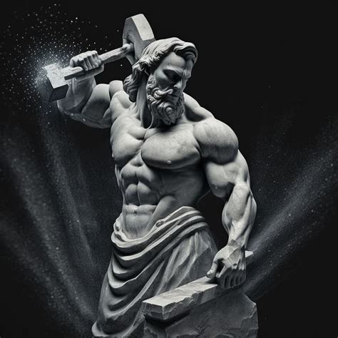 Hephaestus is the greek god of blacksmiths, metalworking, carpenters, craftsmen, artisans ...