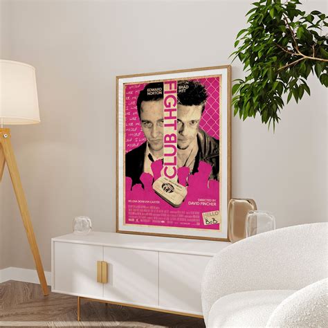 Fight Club Movie Movie Poster: Buy Hollywood & Famous Movie Posters – Dessine Art