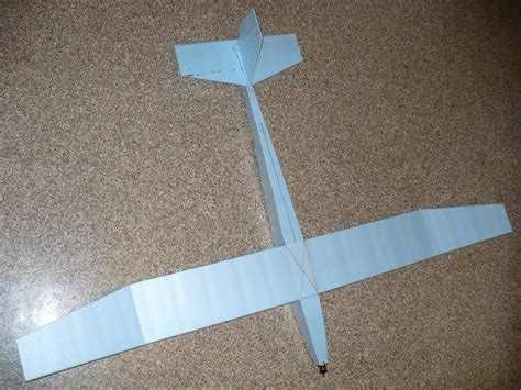 Balsa wood sailplane