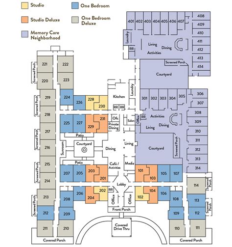 Floor Plans | Assisted Living Community Apartment Types