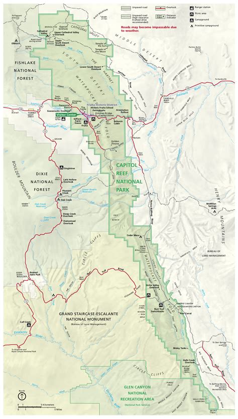 Capitol Reef Maps | NPMaps.com - just free maps, period.