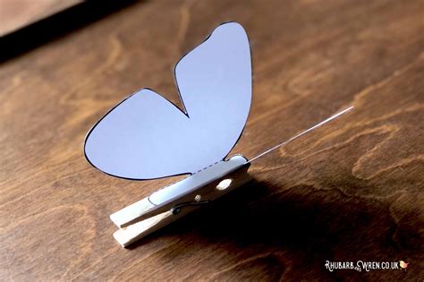 How to Make a Flapping Butterfly Peg Automata - Rhubarb and Wren