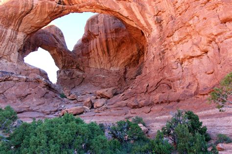 Double arch at Arches National Park in Utah USA, USA