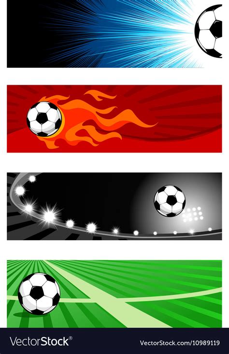 Soccer banners Royalty Free Vector Image - VectorStock