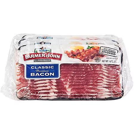 Farmer John Classic Premium Bacon (1 lb., 4 pk.) - Sam's Club