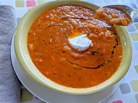 Greek tomato soup far surpasses anything canned - Hungry Travelers