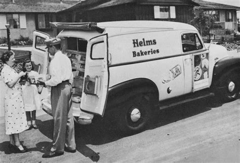 Nostalgia on Wheels: Helms Bakery Chevrolet Panel Trucks - Circa 1951