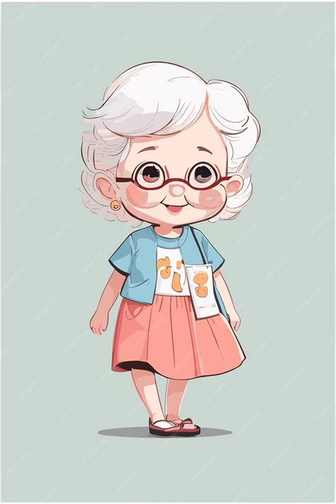 Premium Vector | Cute cartoon flat illustration of grandparents day