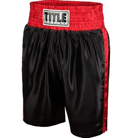 Title Boxing Classic Edge Satin Performance Boxing Trunks