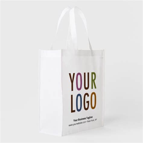 Foldable Grocery Bag Custom Printed Logo Polyester | Zazzle.com | Custom bags, Print logo ...