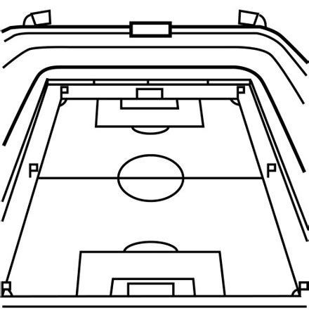 Animadas Imágenes De Canchas De Fútbol Para Colorear