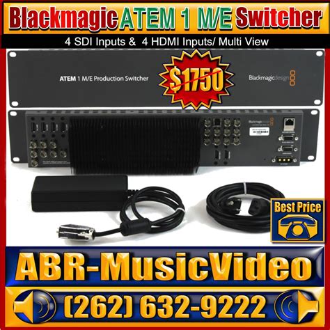 Blackmagic Design ATEM 1 M/E Production Switcher : Amazon.it: Elettronica