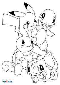 Pikachu And Eevee Friends Coloring Pages