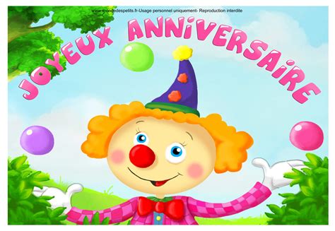 Carte Anniversaire Animée Pour Enfant