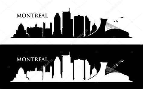 Montreal skyline silhouettes Stock Vector Image by ©I.Petrovic #118512244