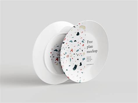 Free White Round Plate Mockup | Mockuptree