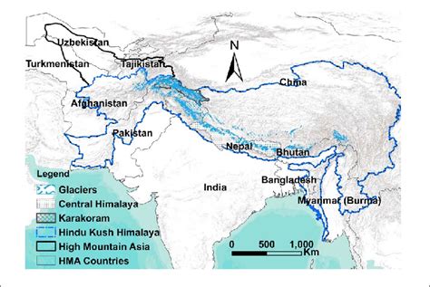 Hindu Kush Mountains Map