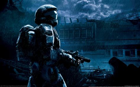 Fondos de pantalla : videojuegos, soldado, aureola, Halo 3, Halo 3 ODST, oscuridad, captura de ...