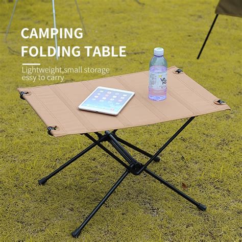 Outdoor Aluminum Alloy Folding Table Portable Ultralight Storage Tourist Picnic Desk For ...