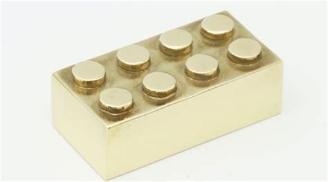 Real 14k gold LEGO brick goes up for auction