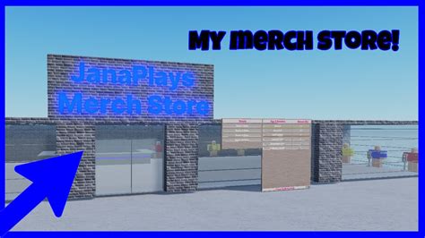 CHECK OUT MY NEW ROBLOX MERCH SHOP! - YouTube