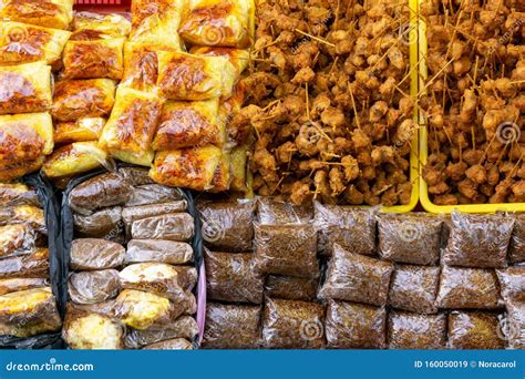 Varieties of Food at Kota Kinabalu City Food Street Market Stock Image - Image of fried ...